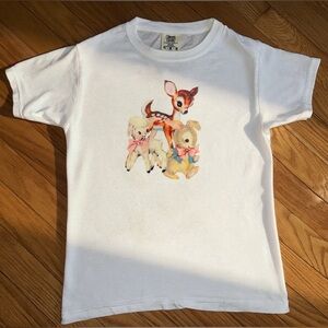 Comfort Colors Baby Tee - Deer and Plush Friends Graphic